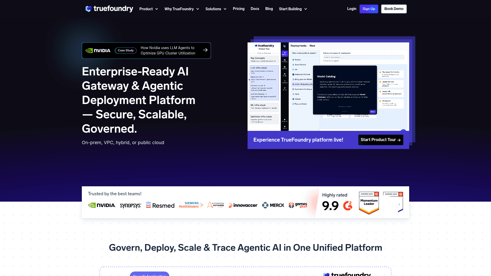 TrueFoundry website screenshot
