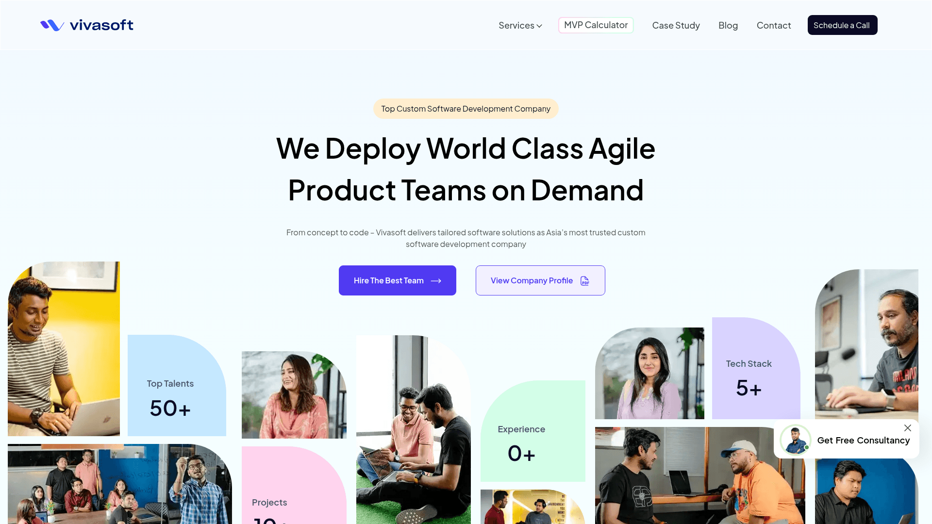 VivaSoft website screenshot