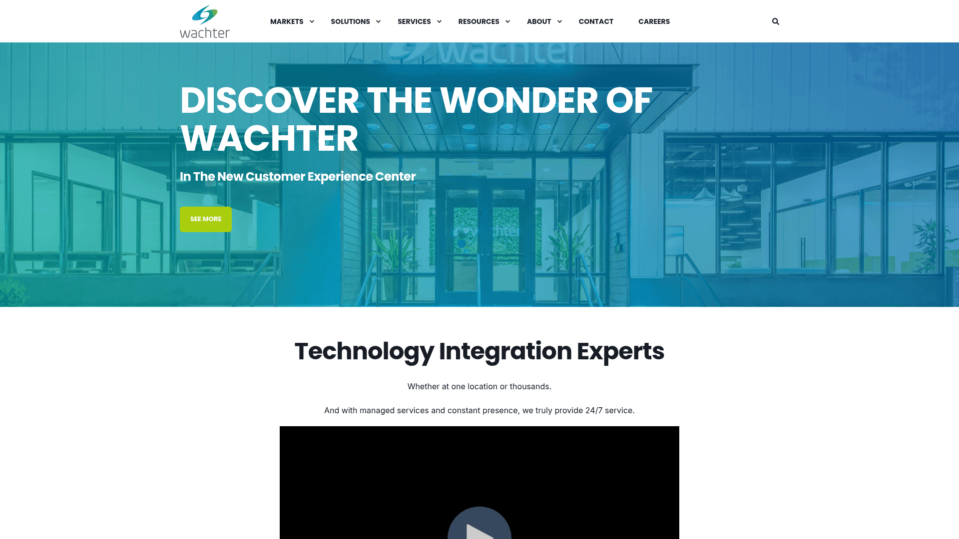 Wachter website screenshot