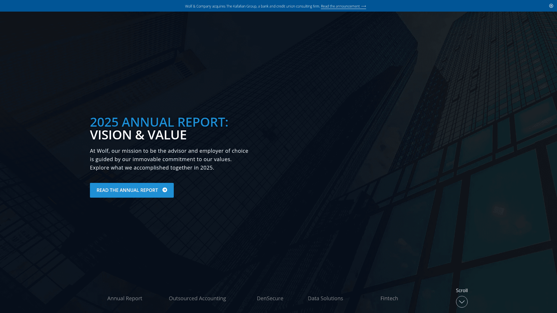 Wolf & Company website screenshot