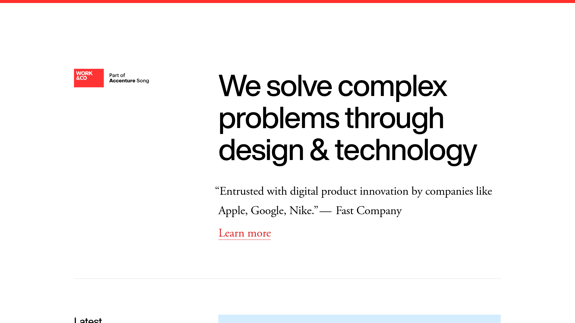 Work & Co website screenshot