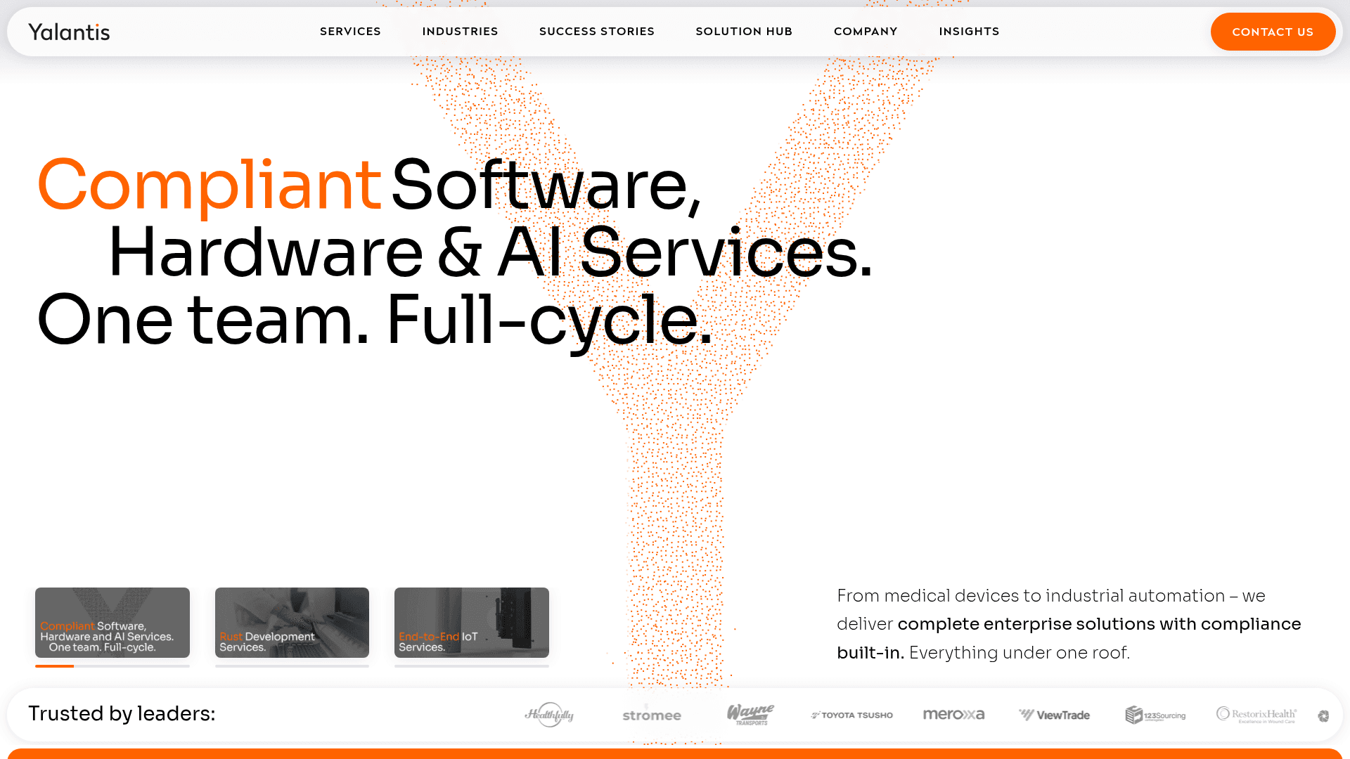 Yalantis website screenshot