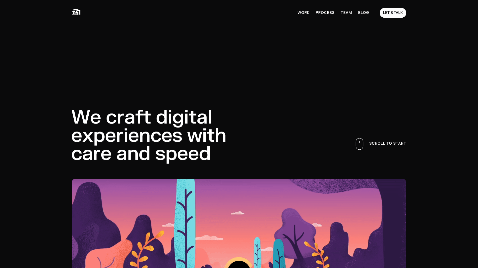 Z1 website screenshot