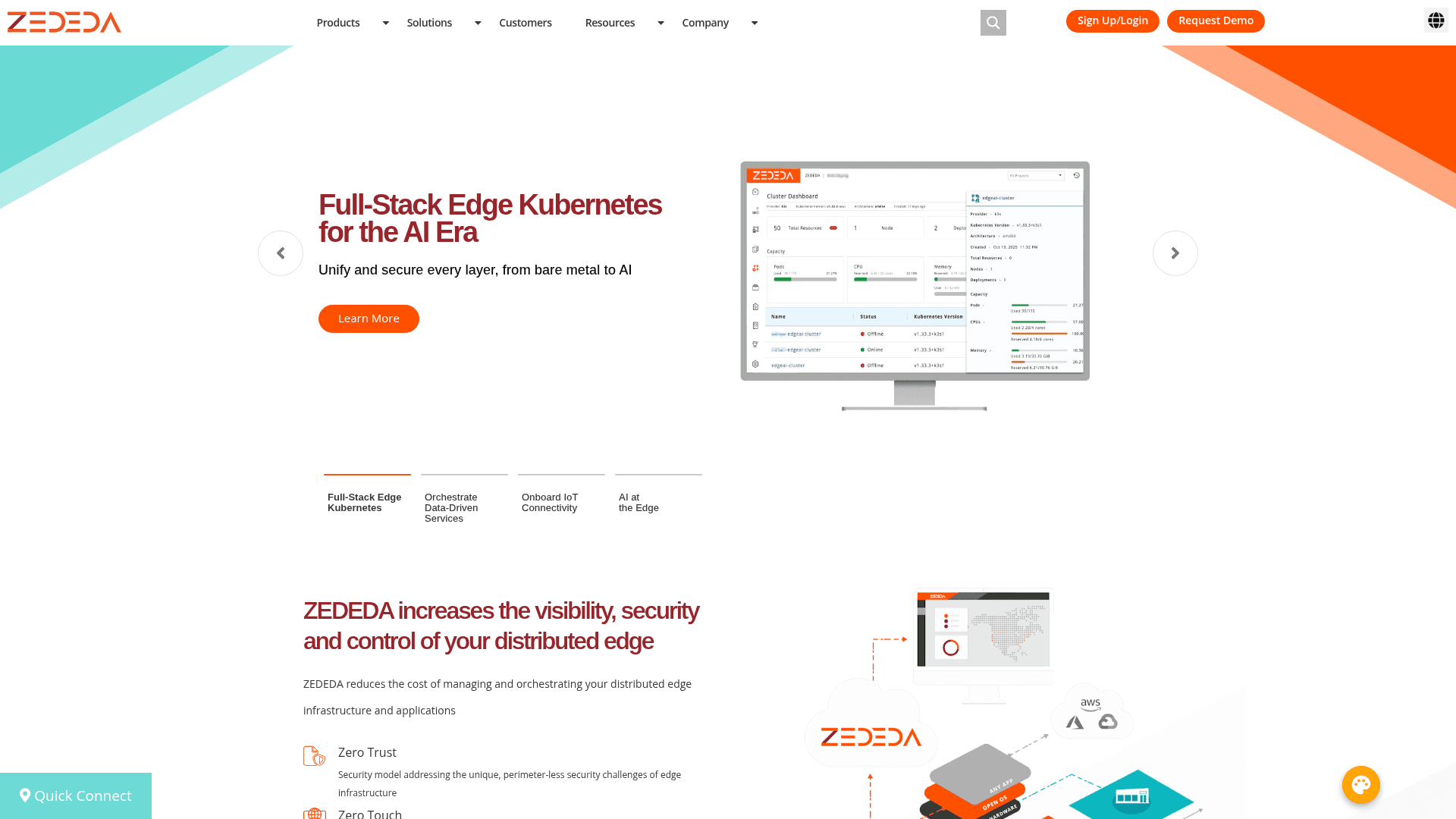 ZEDEDA website screenshot