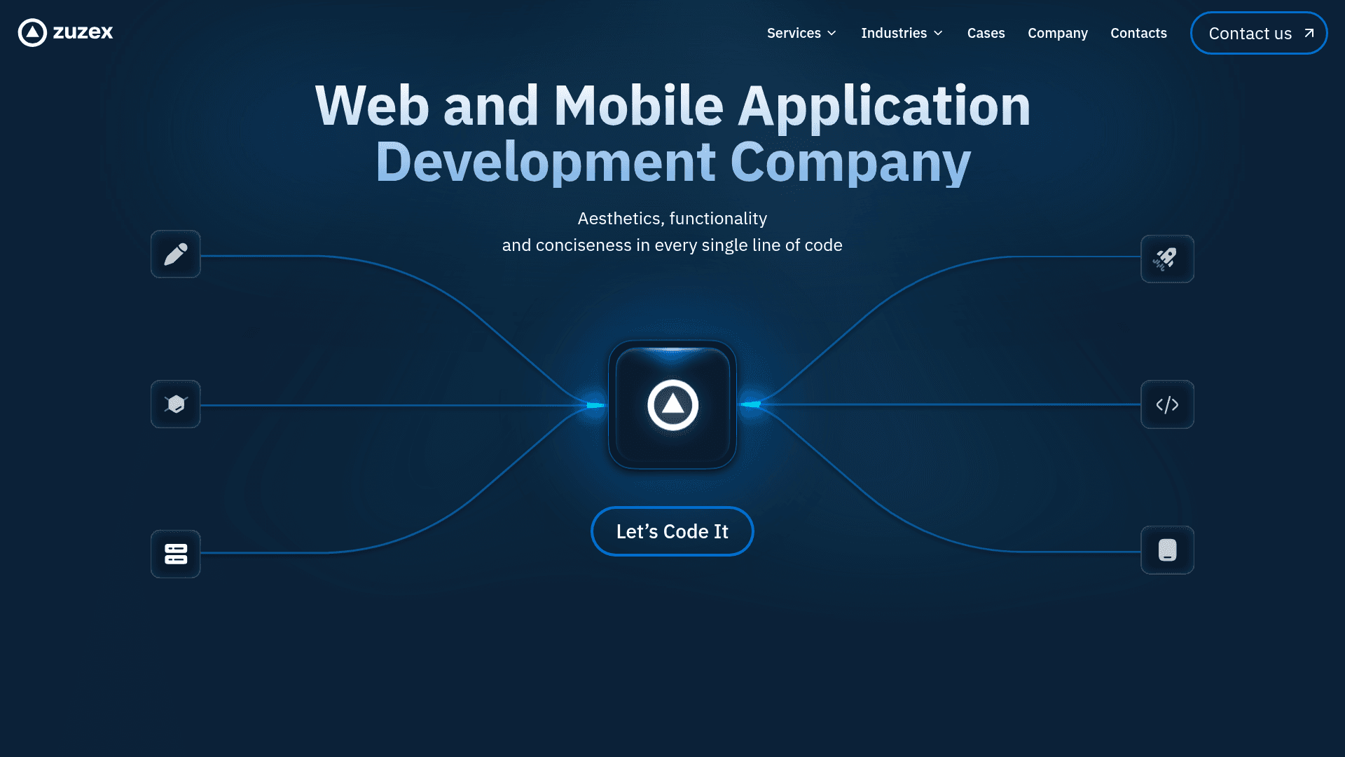 Zuzex website screenshot