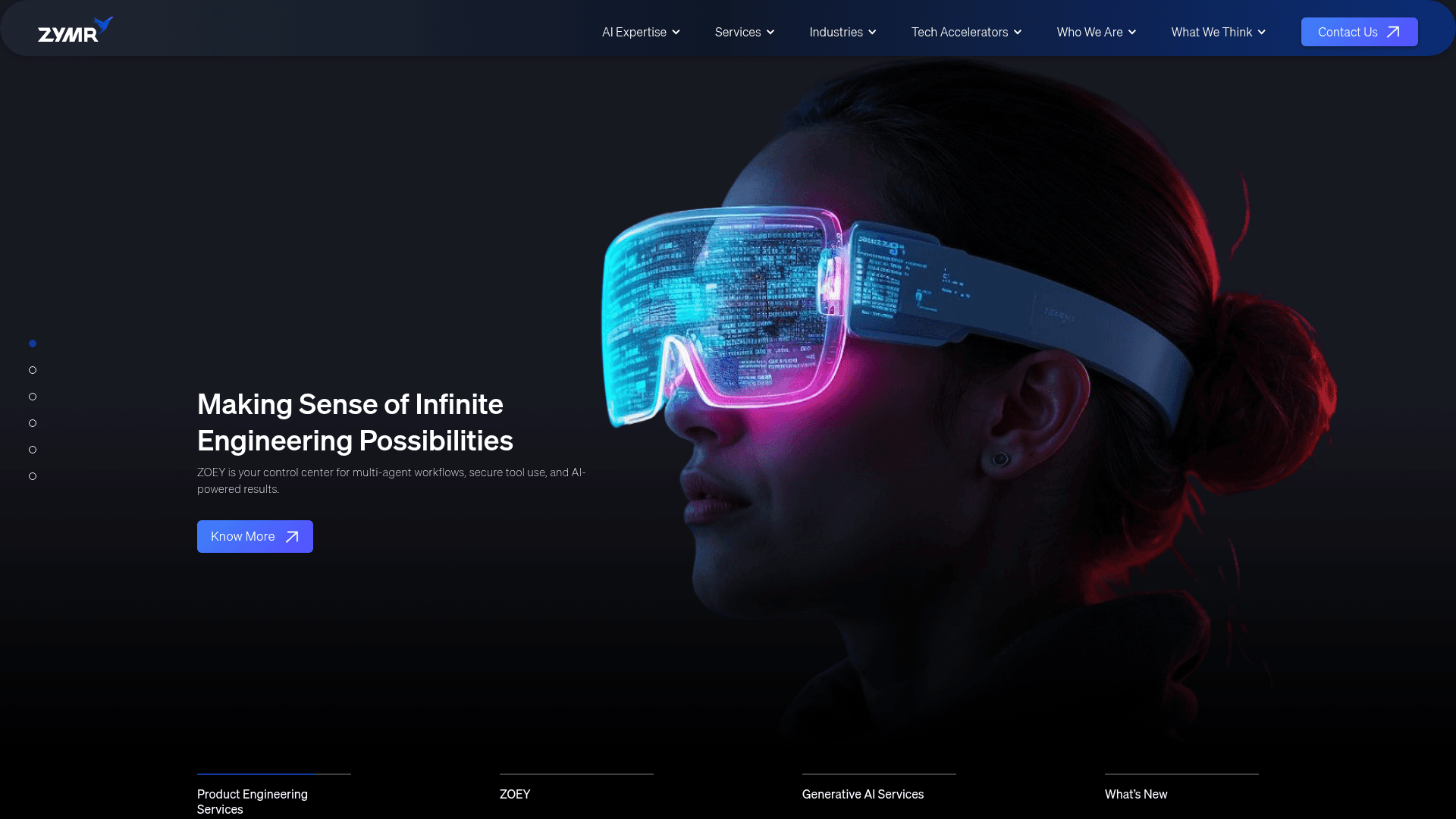 Zymr website screenshot