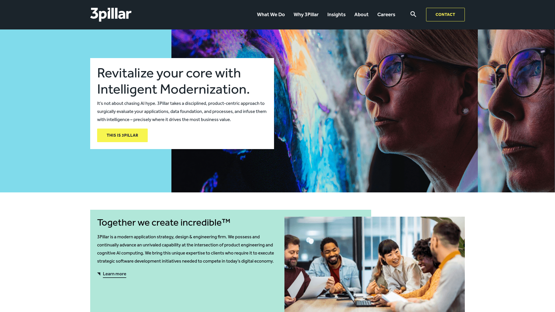 3Pillar Global website screenshot