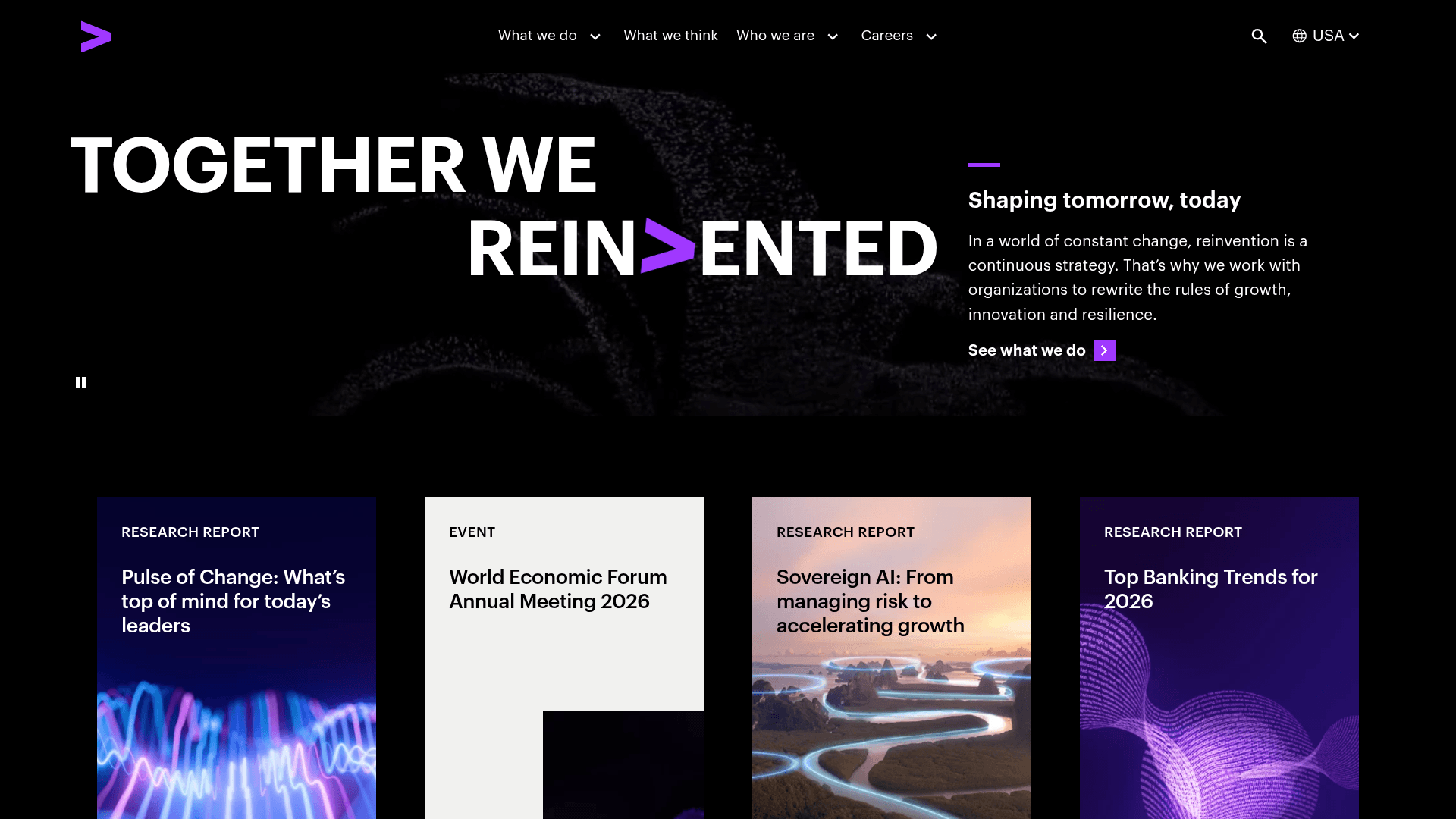 Accenture website screenshot