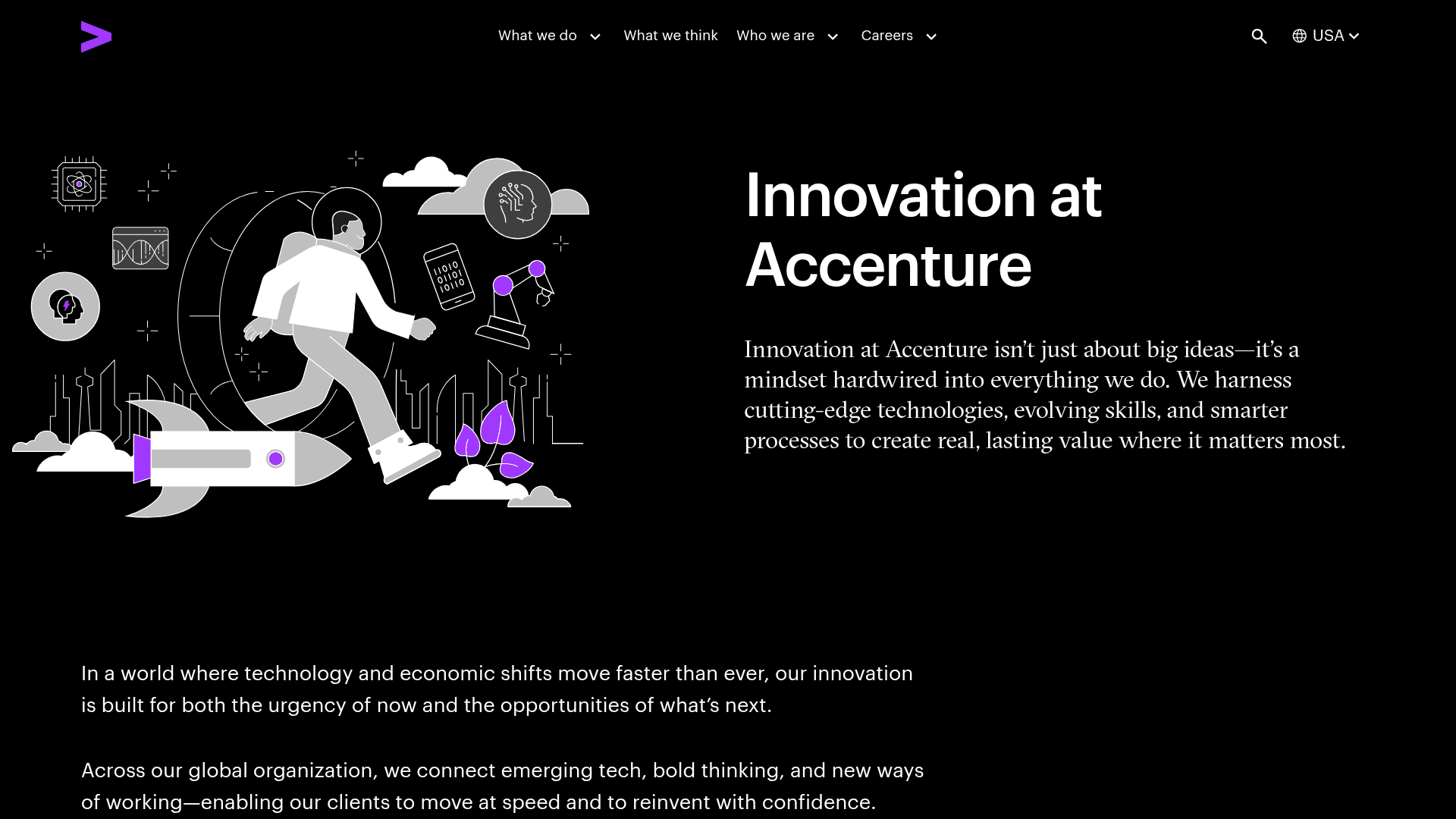Accenture Labs website screenshot
