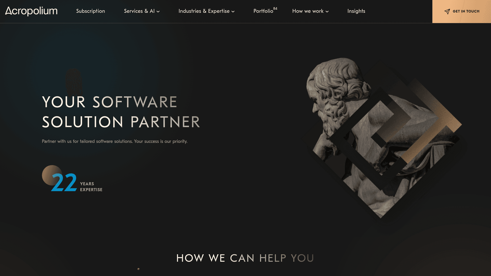 Acropolium website screenshot