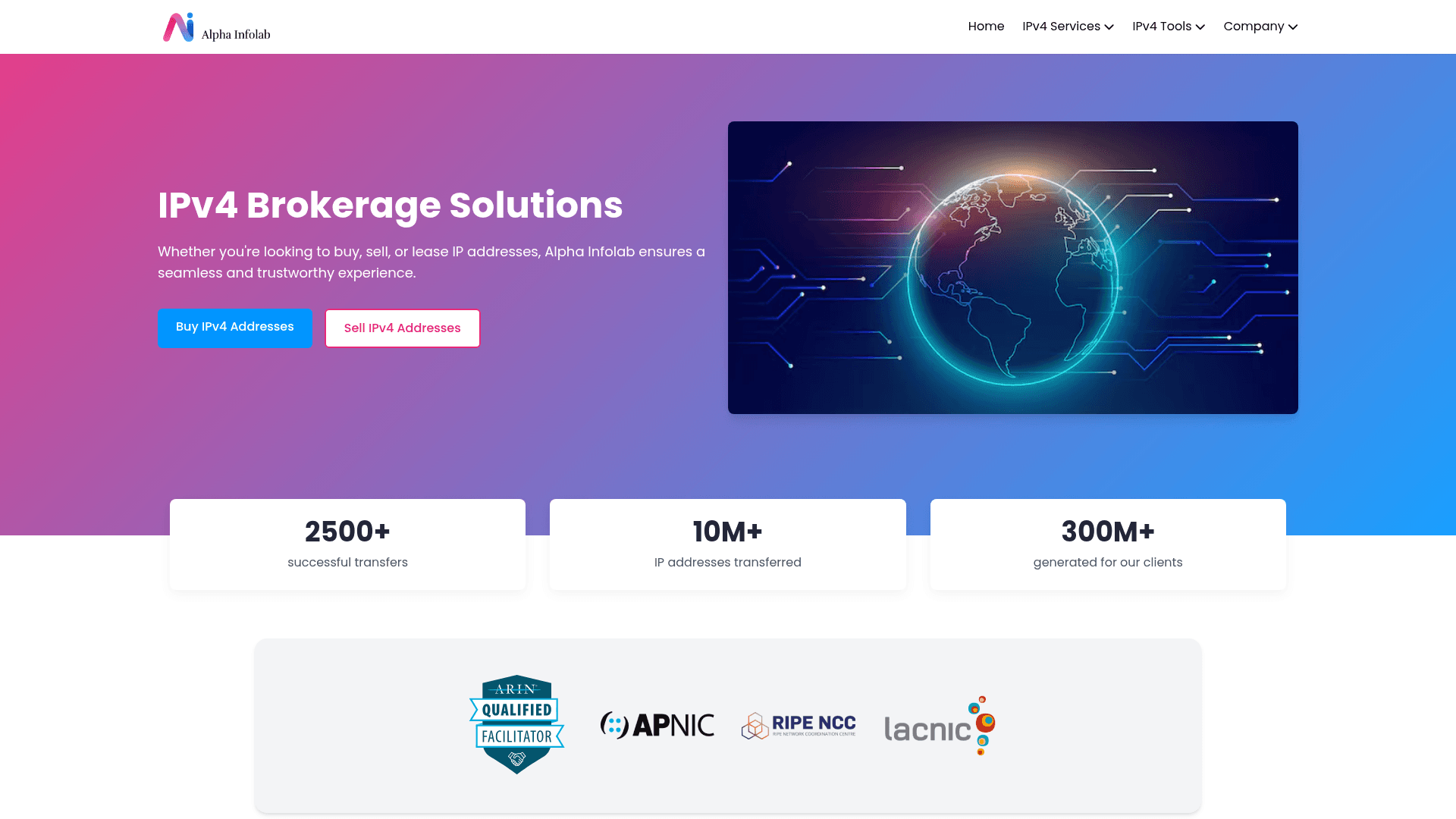Alpha Information Systems website screenshot