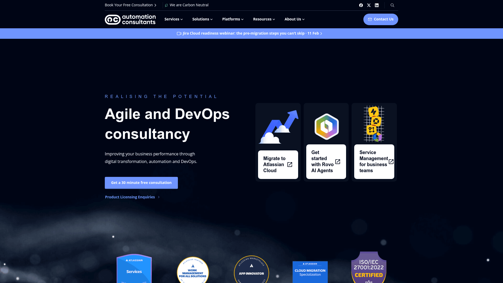 Automation Consultants website screenshot