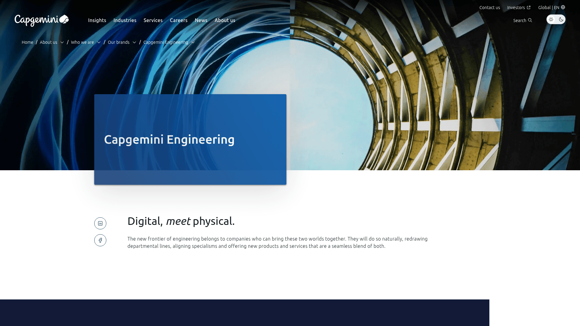 Capgemini Engineering website screenshot