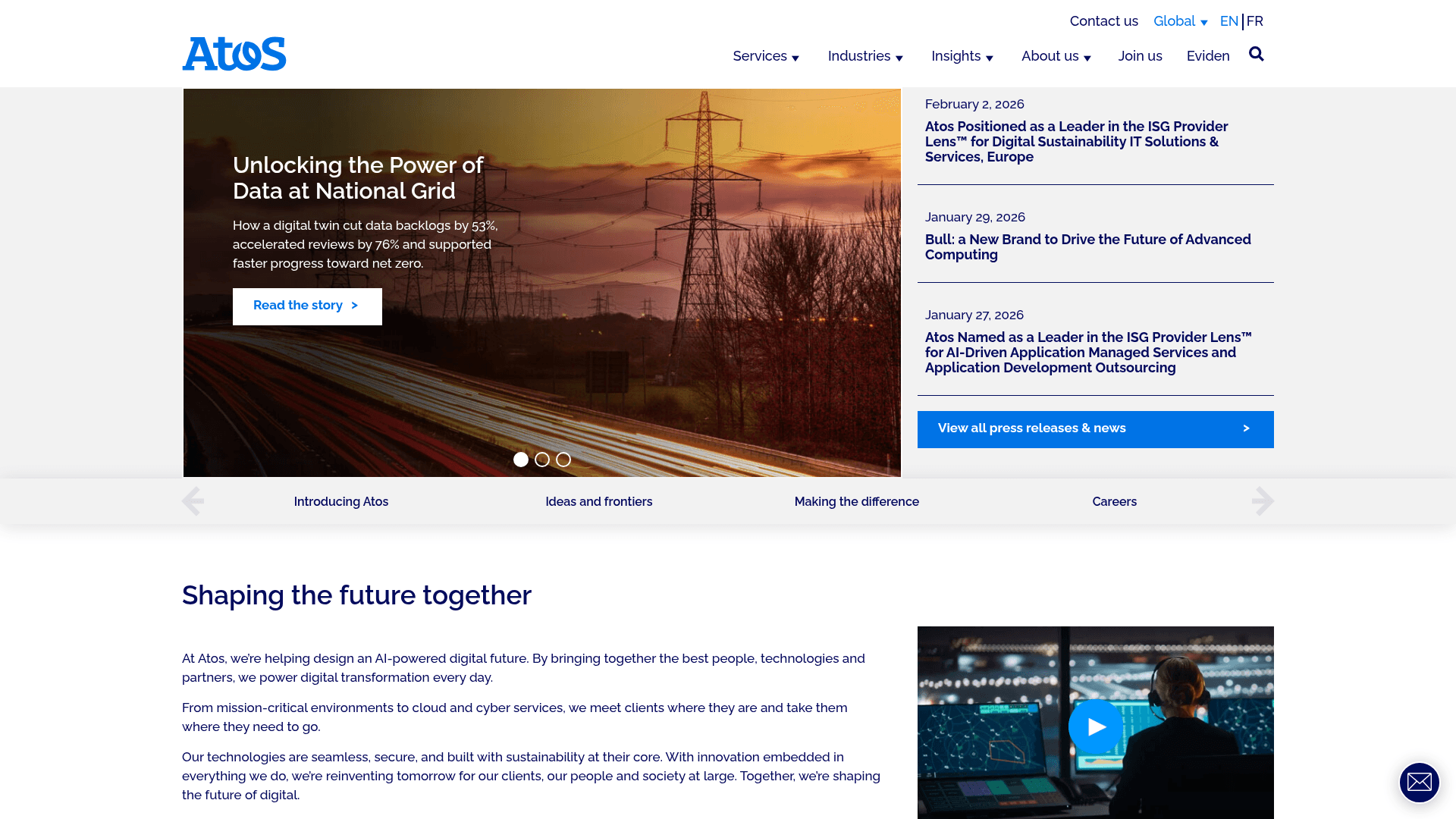 Cloudreach website screenshot
