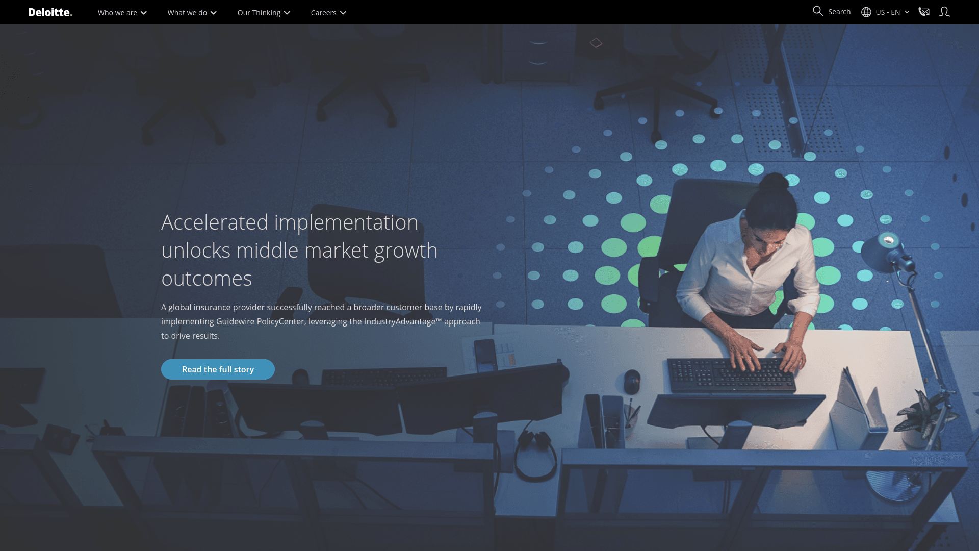 Deloitte website screenshot