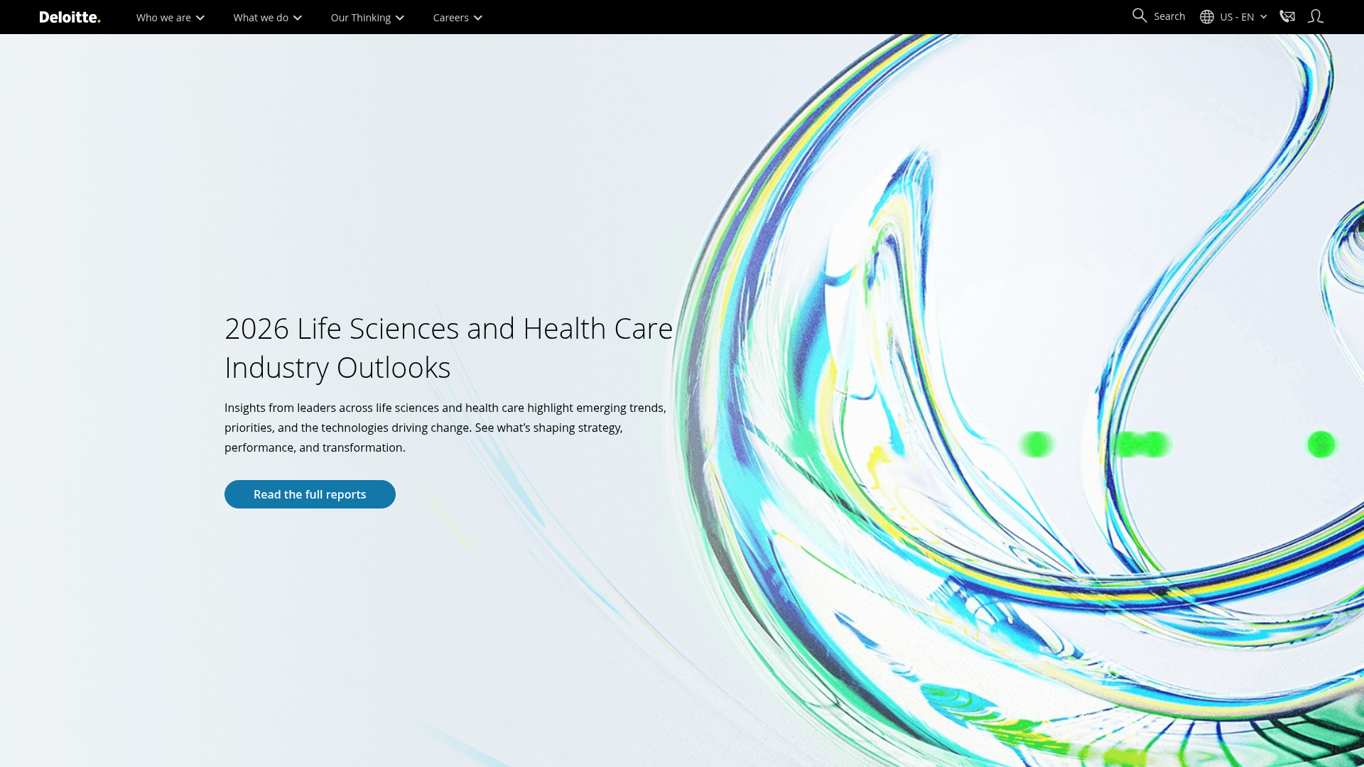 Deloitte website screenshot
