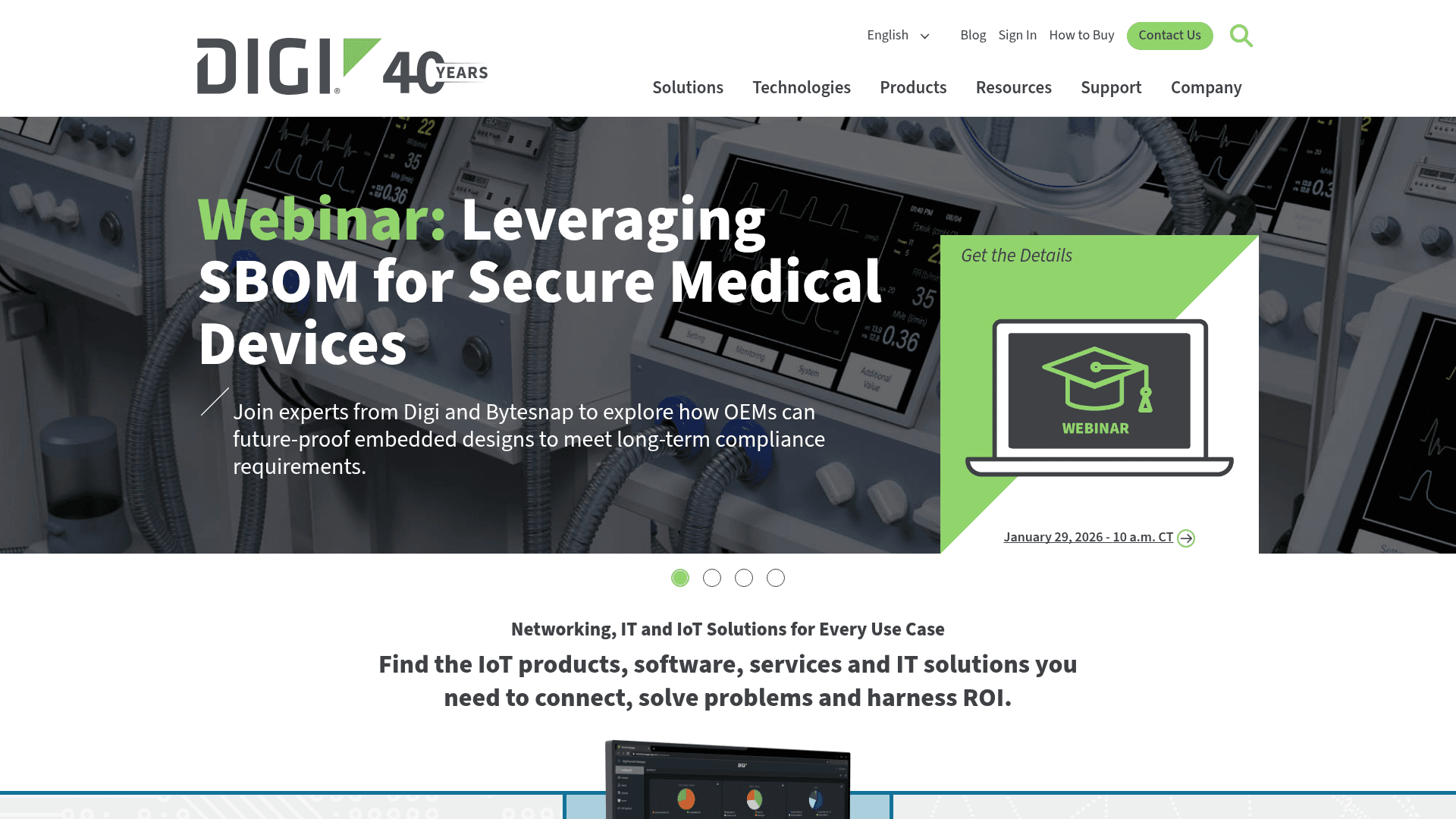 Digi International website screenshot