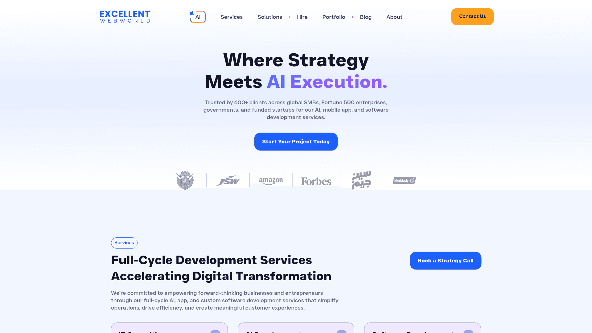 Excellent Webworld website screenshot