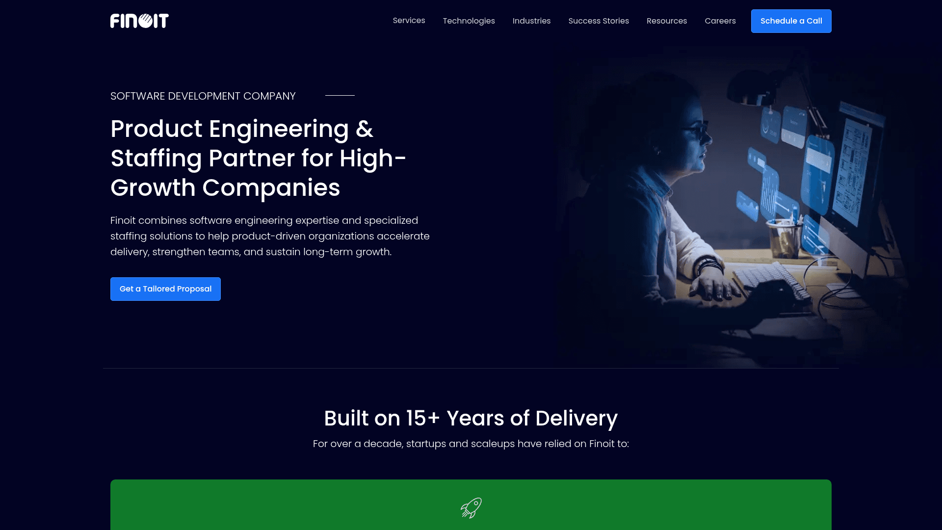 Finoit Technologies website screenshot