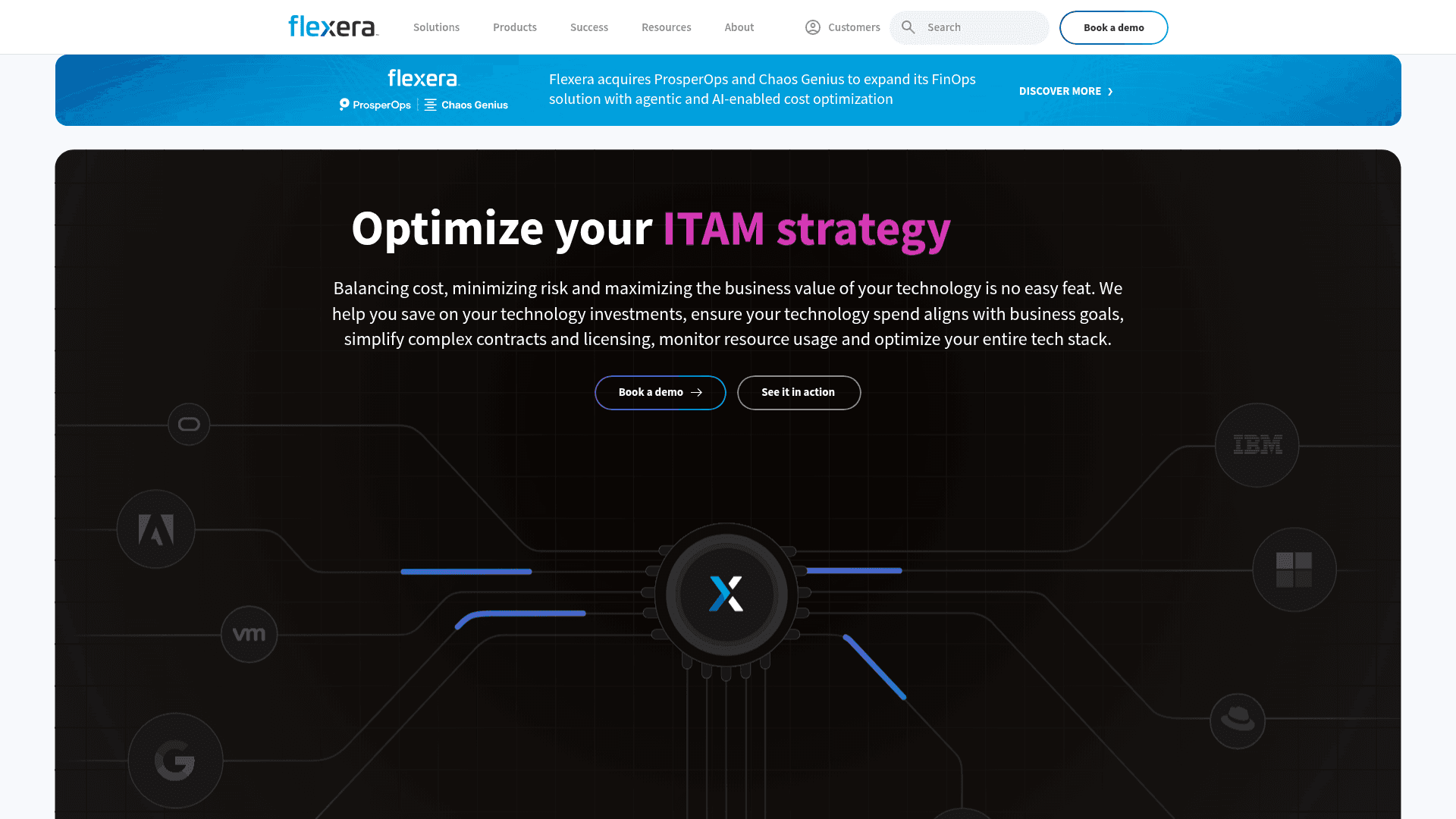 Flexera website screenshot