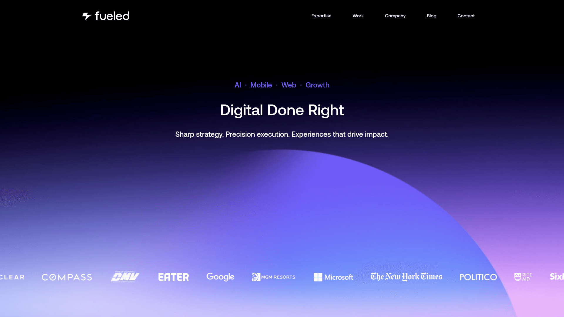 Fueled website screenshot