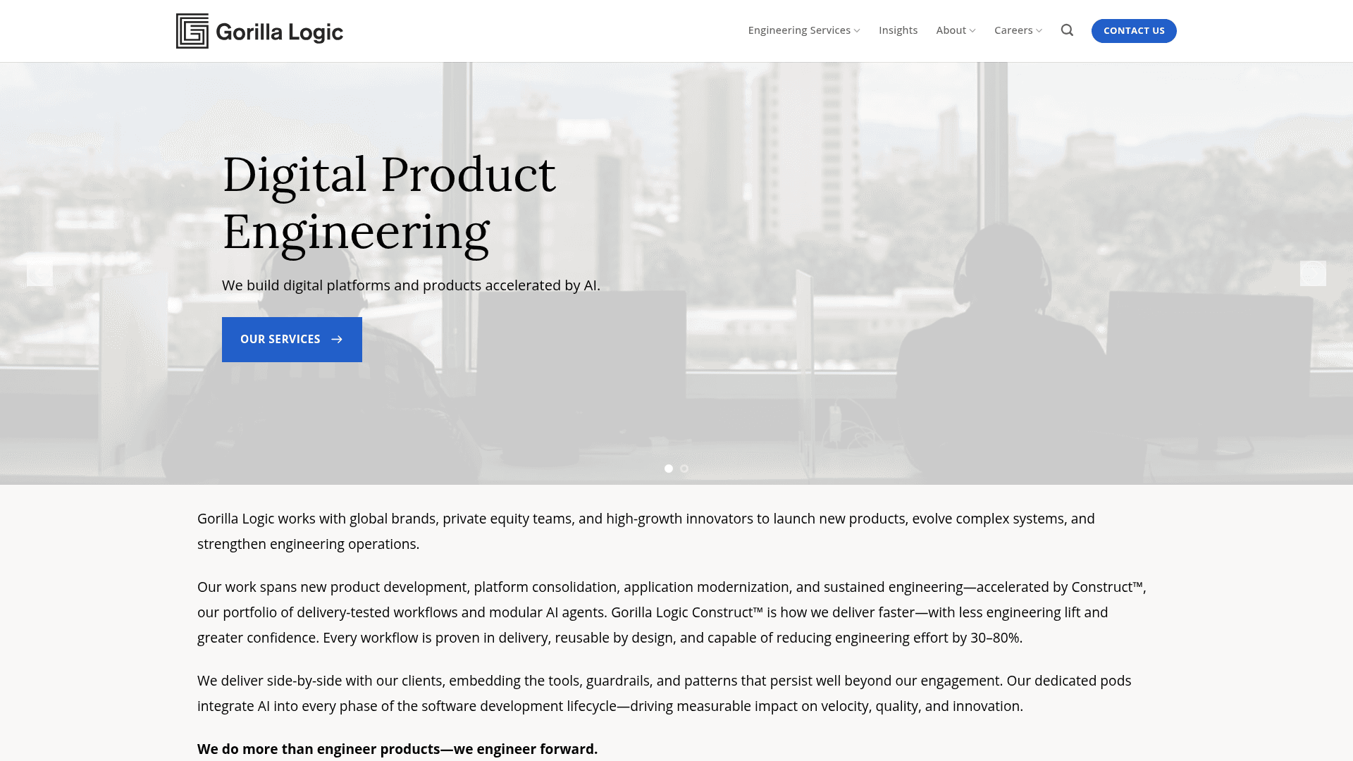 Gorilla Logic website screenshot