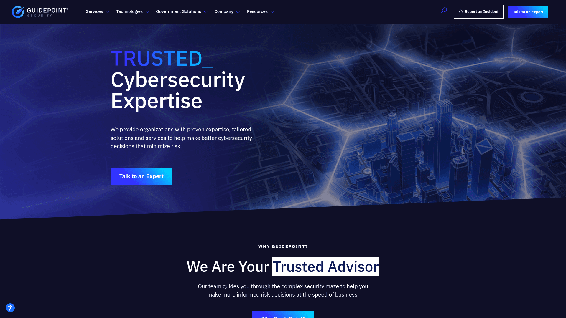 GuidePoint Security website screenshot