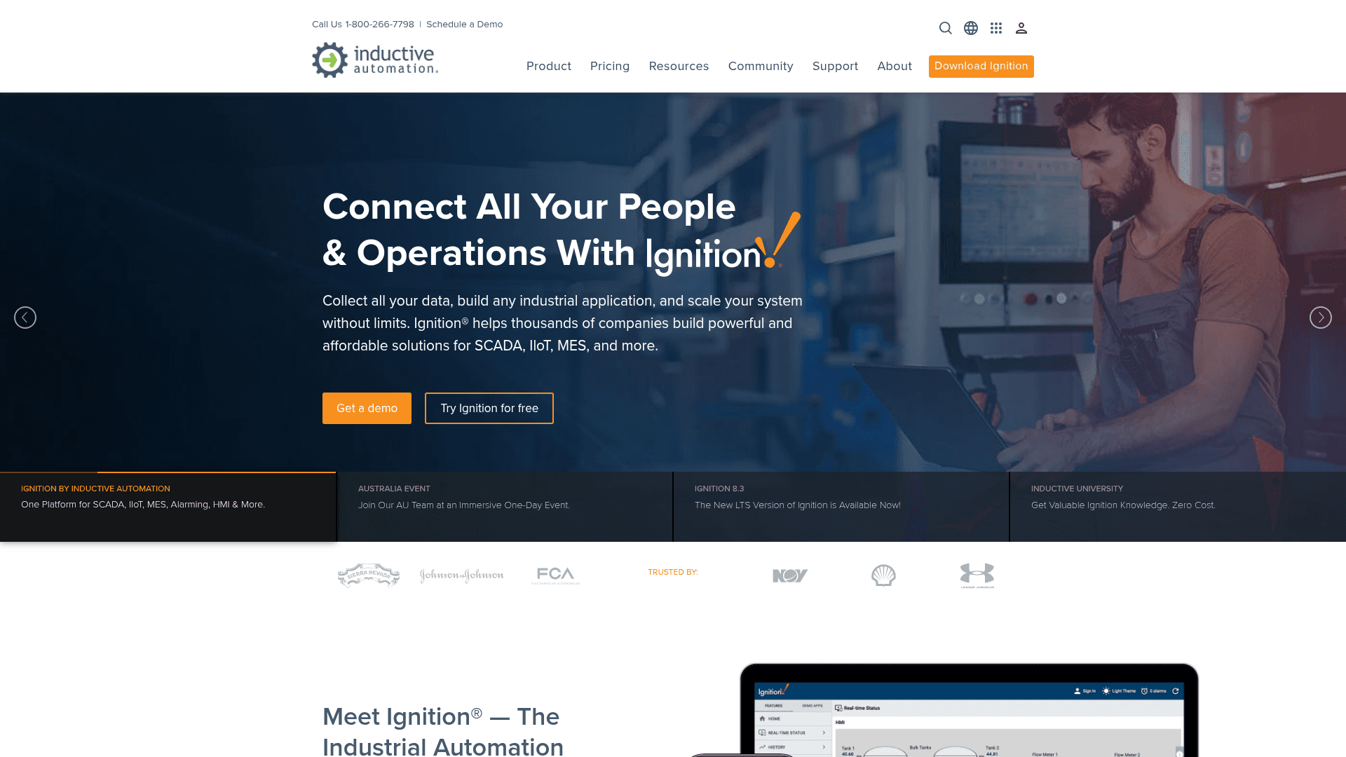 Inductive Automation website screenshot