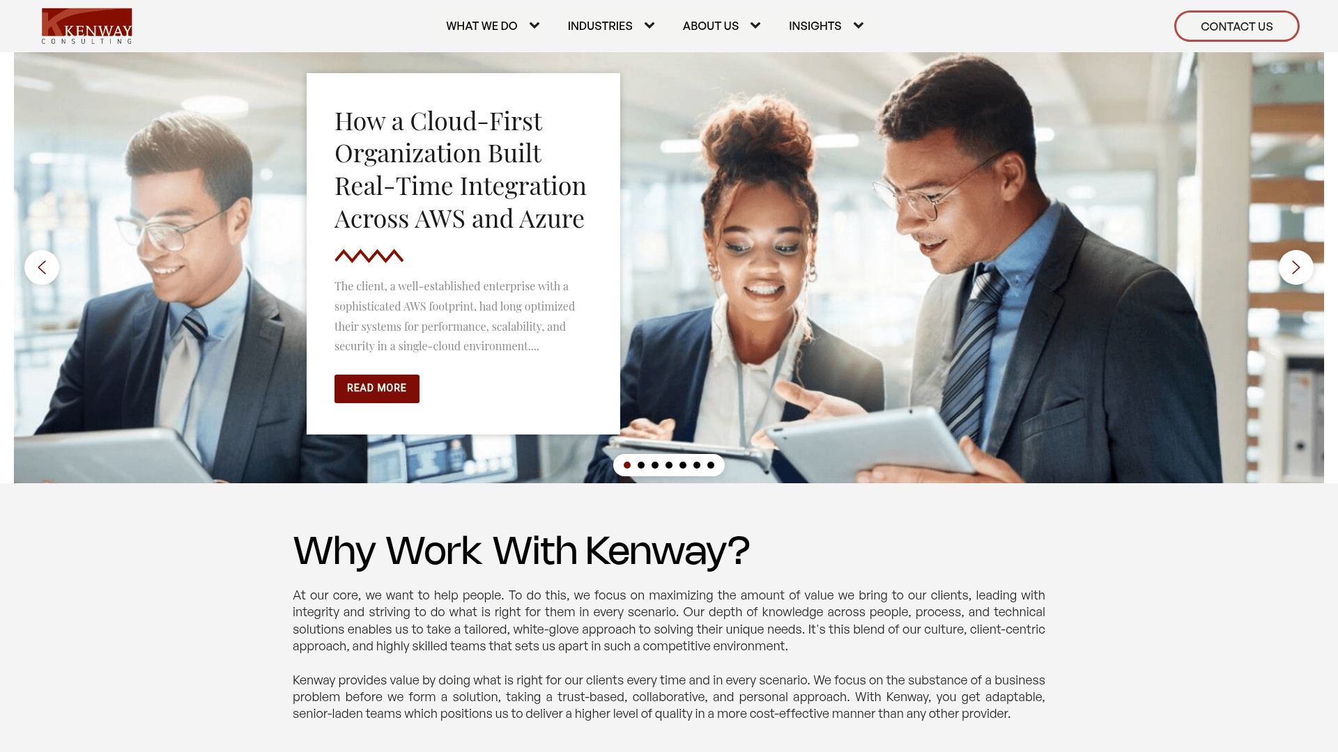 Kenway Consulting website screenshot