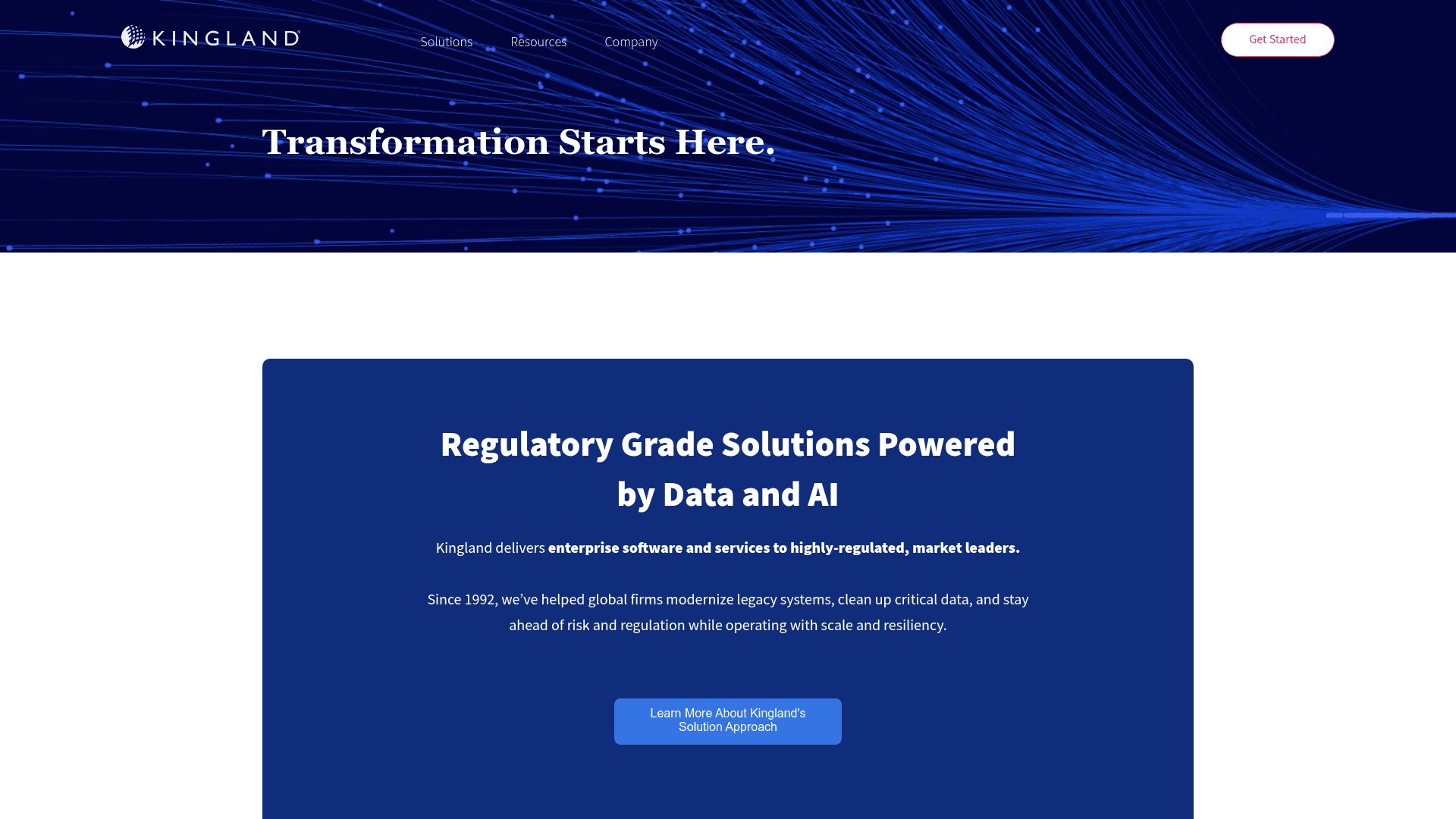 Kingland website screenshot