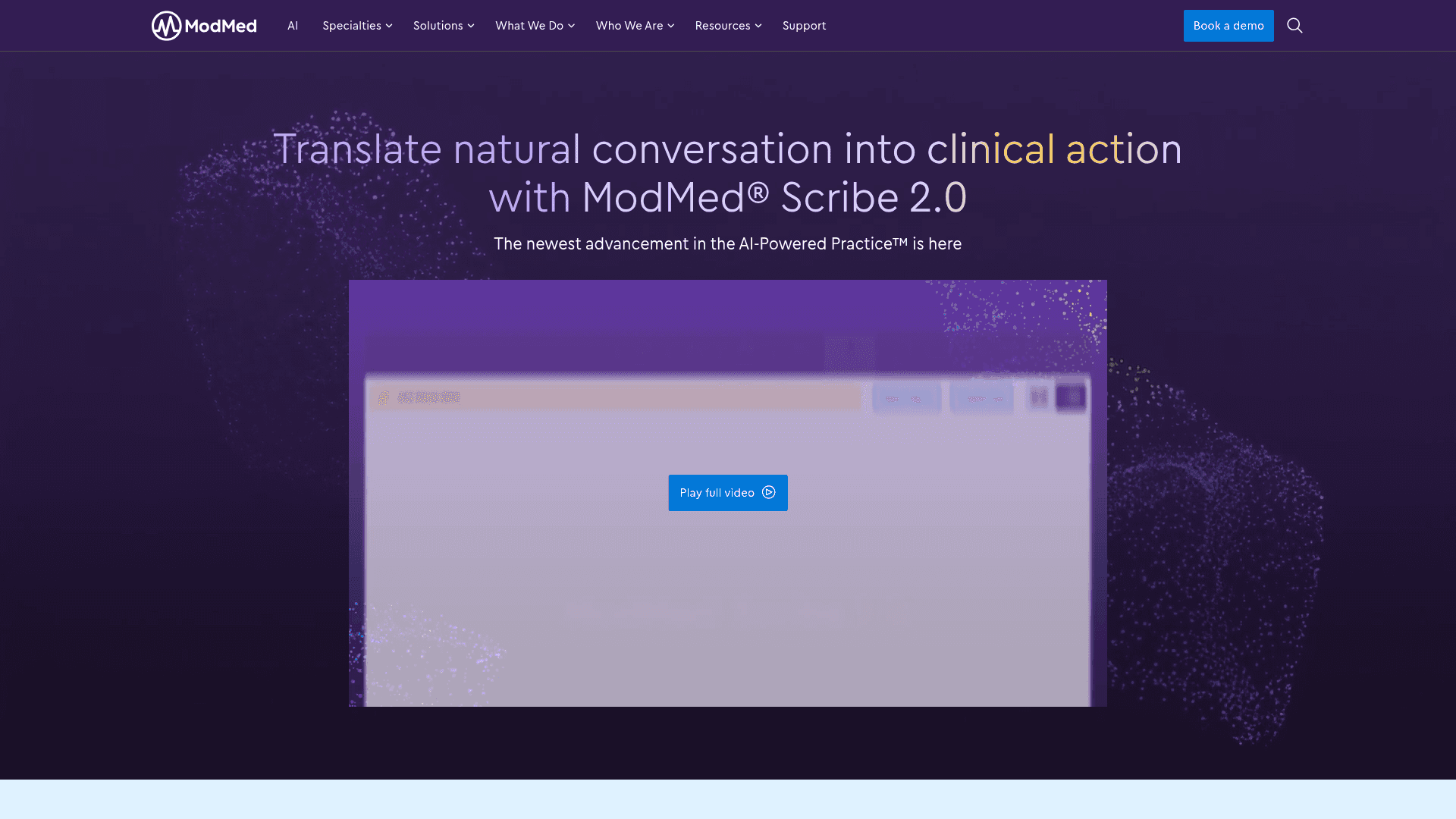 Modernizing Medicine website screenshot