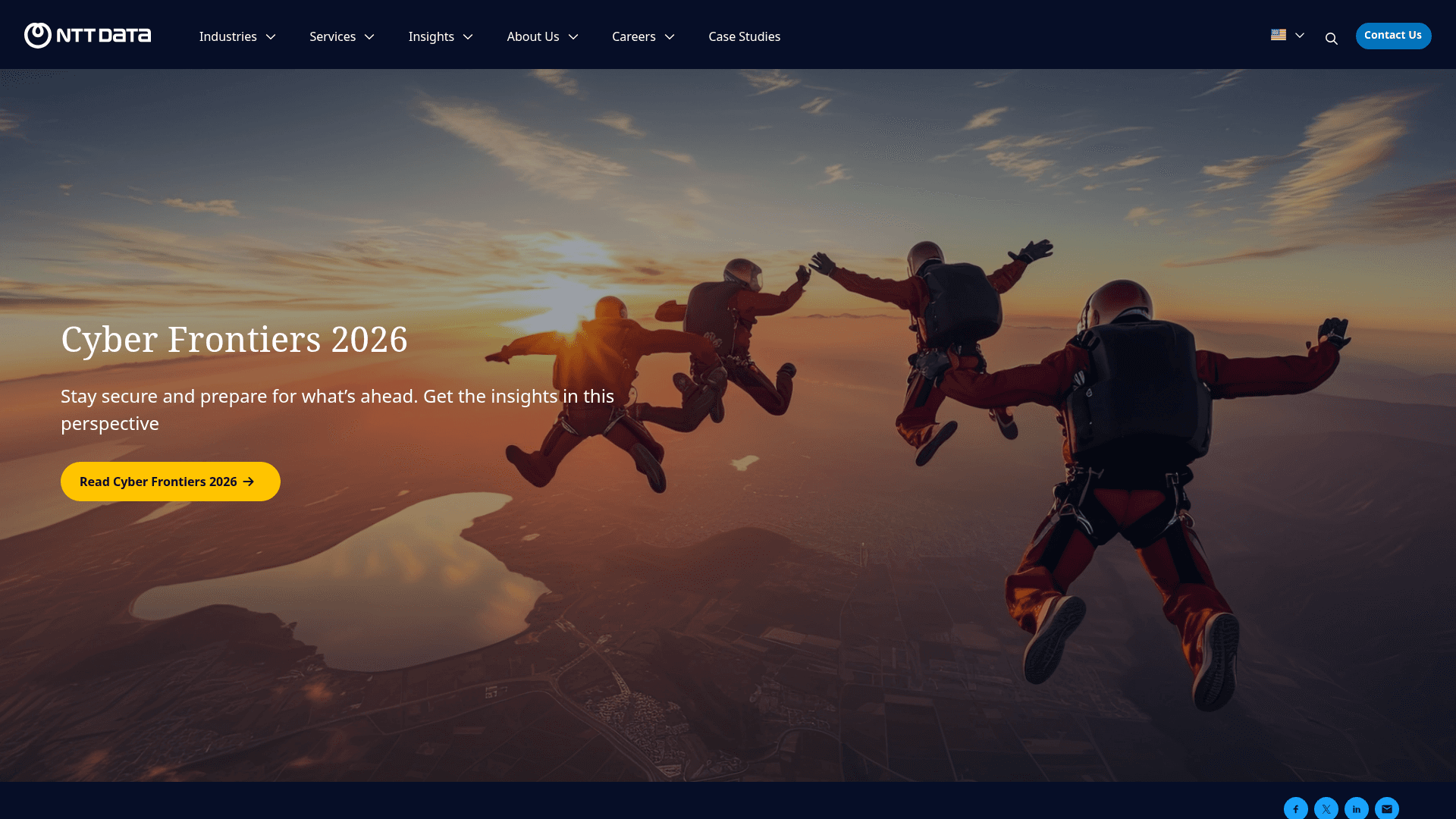 NTT DATA Services website screenshot
