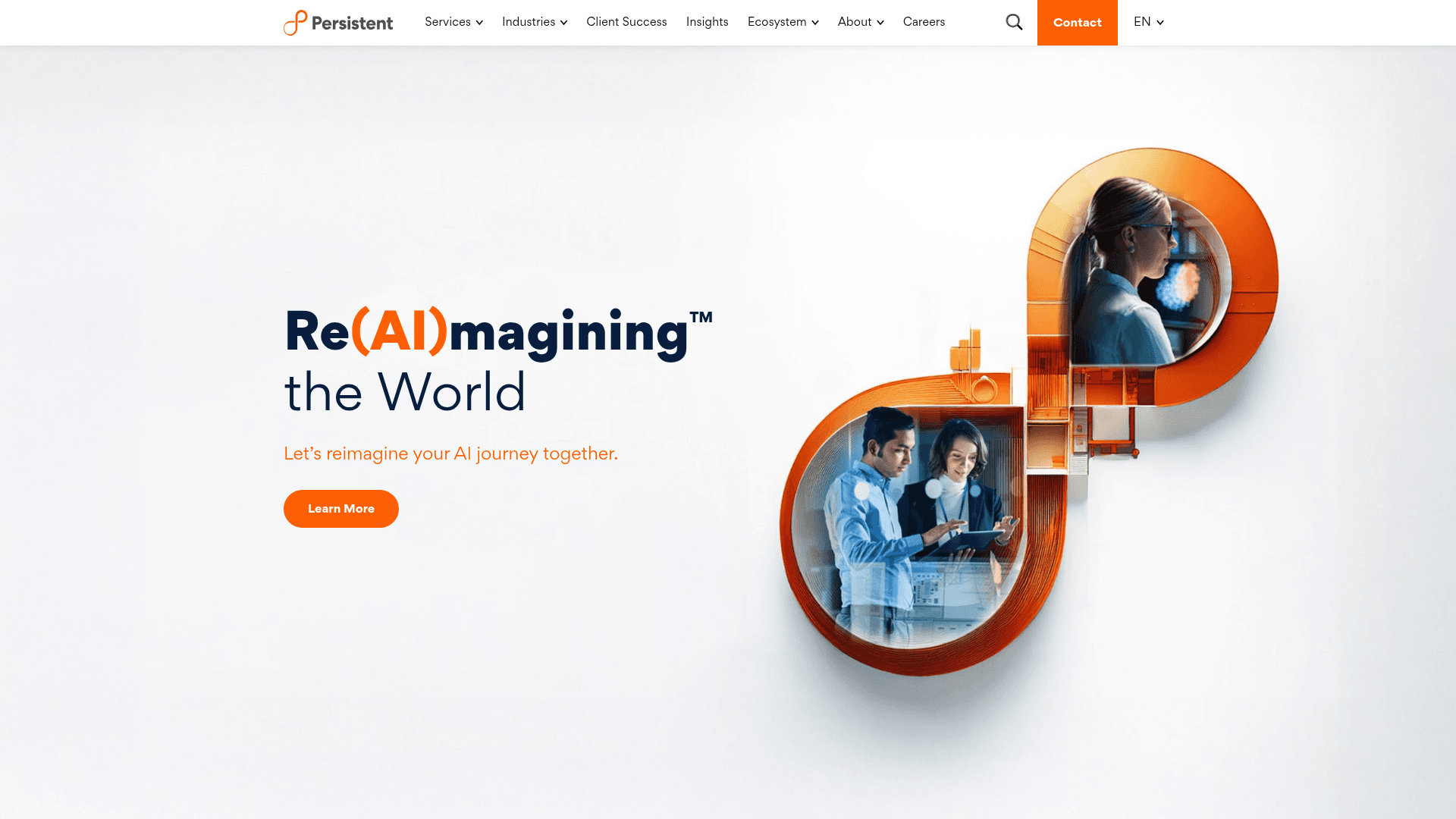 Persistent Systems website screenshot