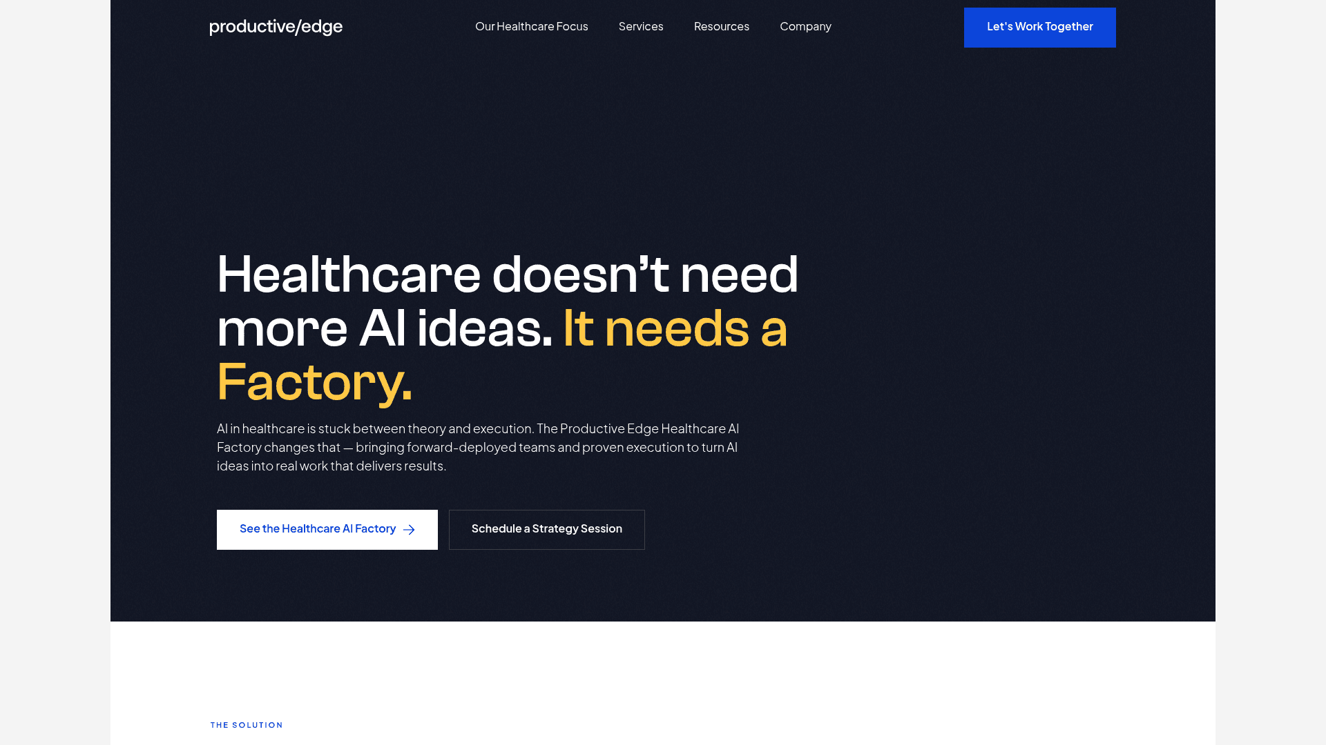 Productive Edge website screenshot