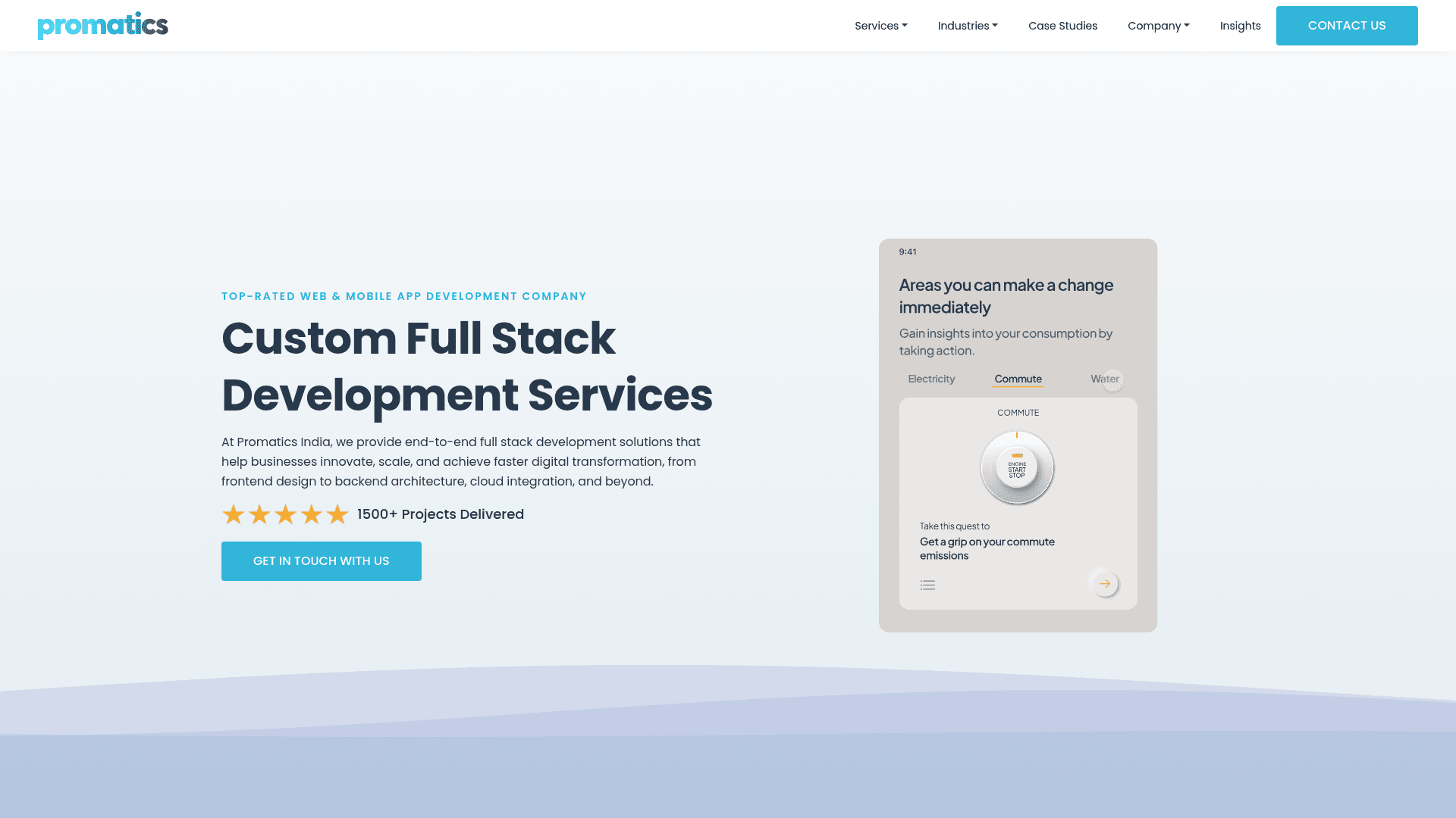 Promatics Technologies website screenshot