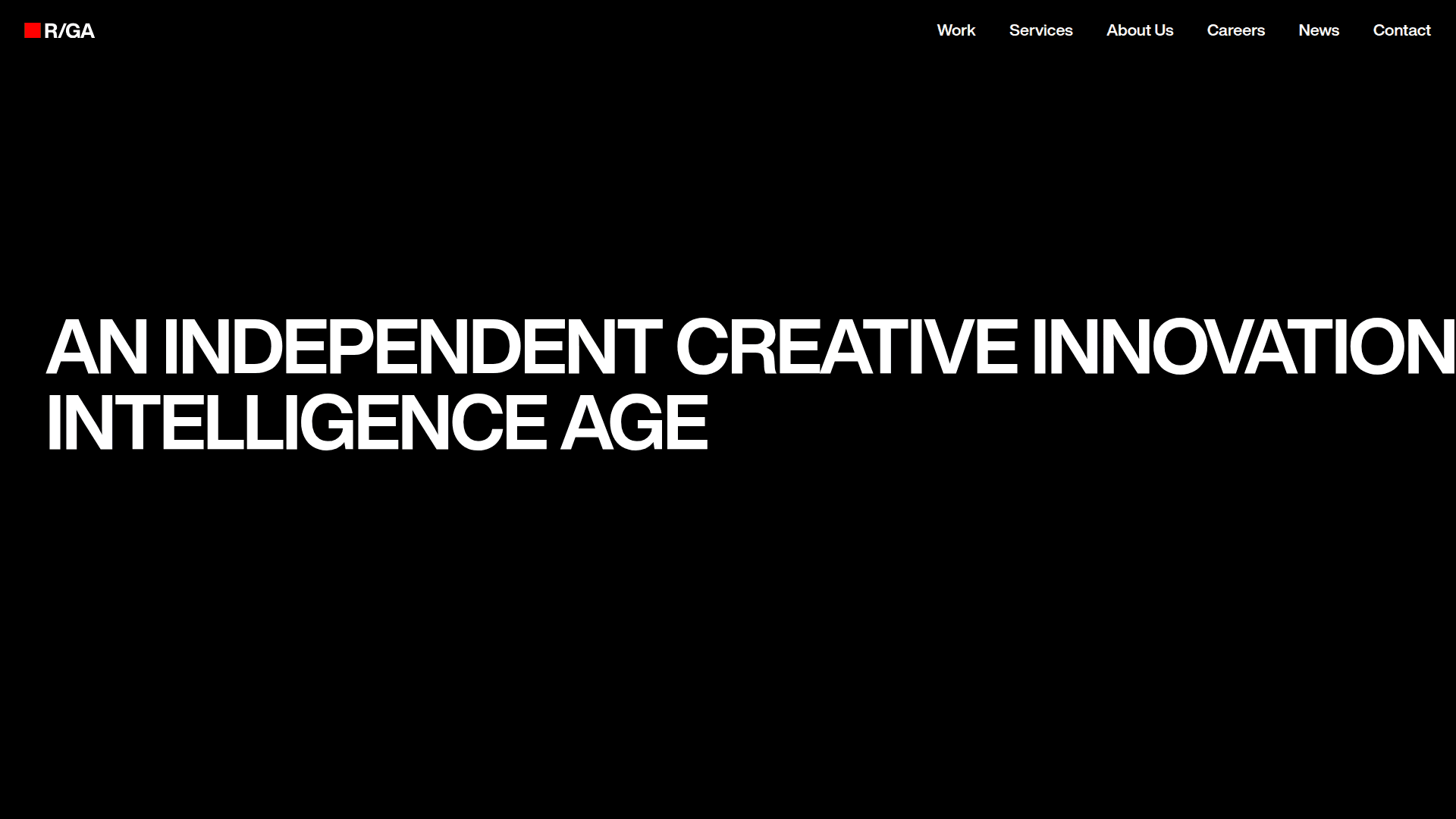 R/GA website screenshot