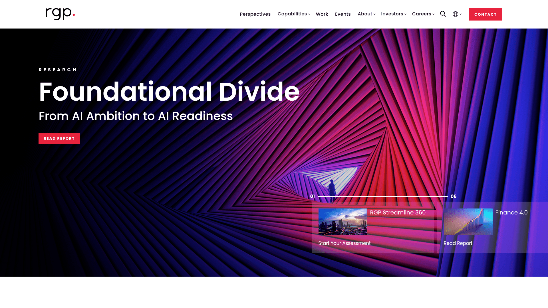 RGP (Resources Connection) website screenshot