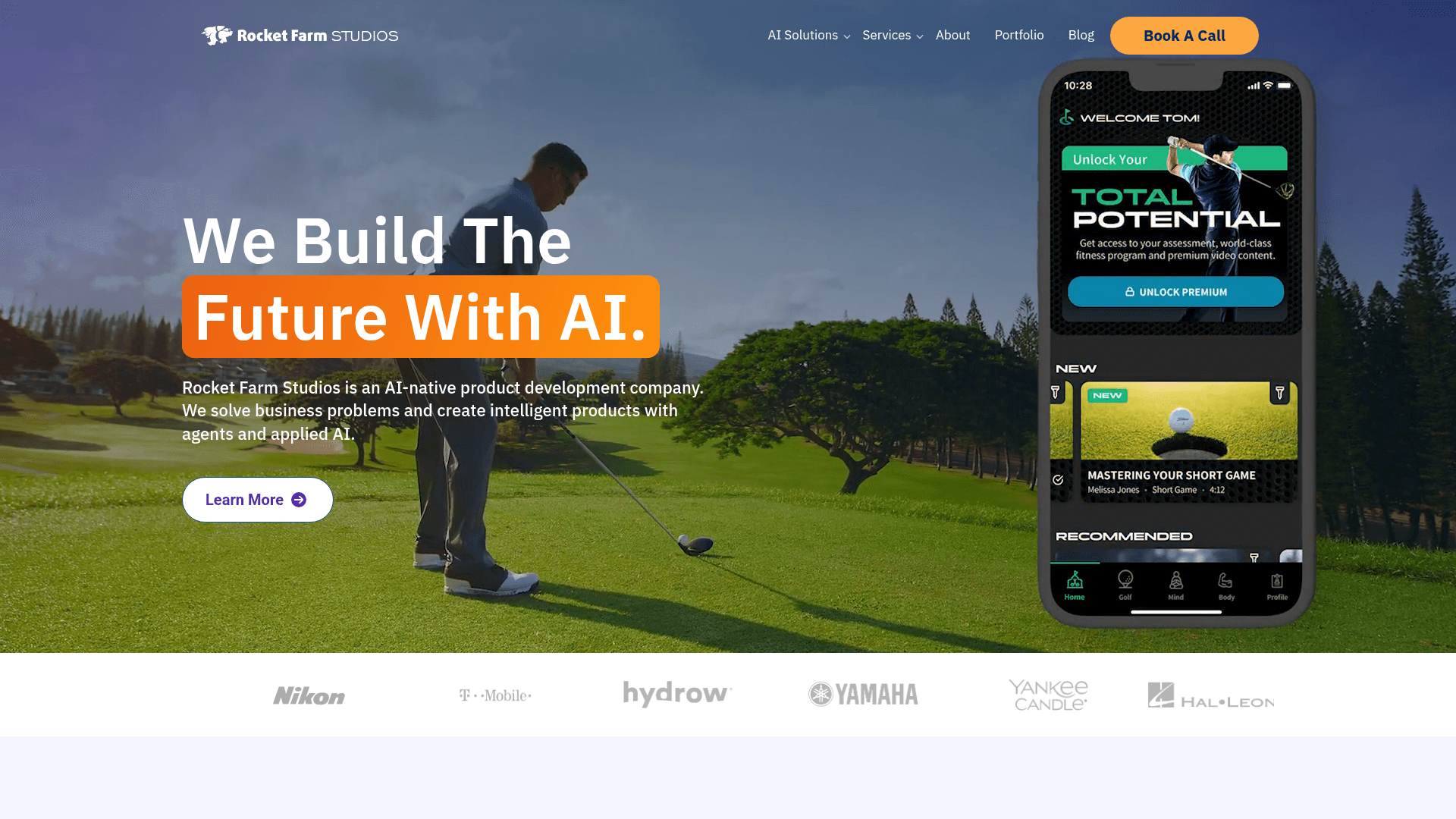 Rocket Farm Studios website screenshot