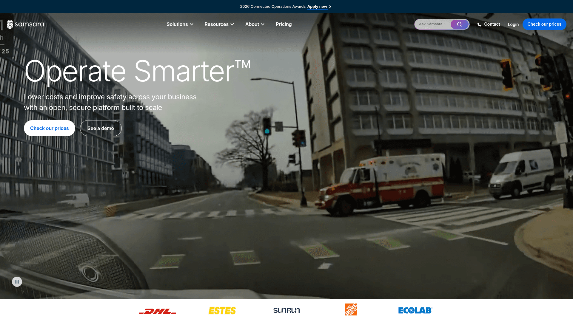 Samsara website screenshot