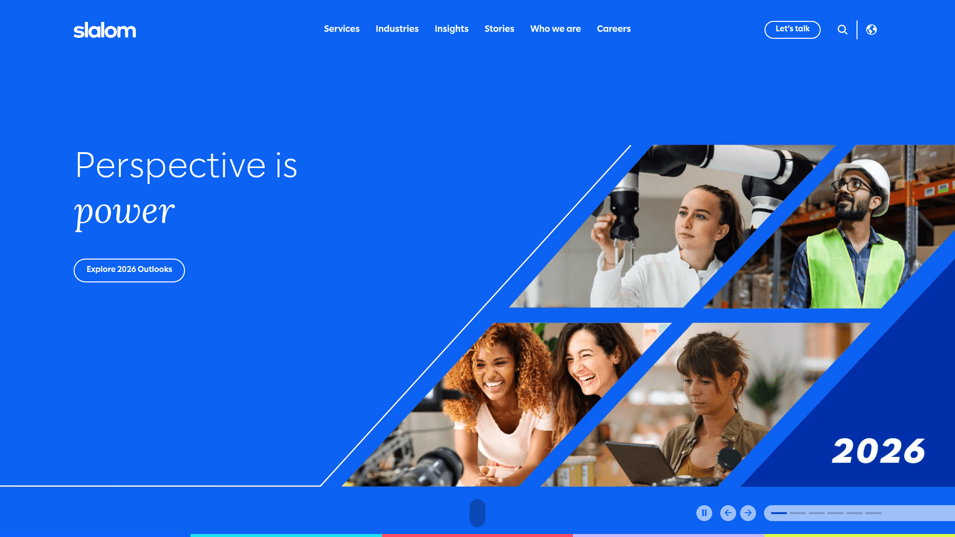 Slalom website screenshot