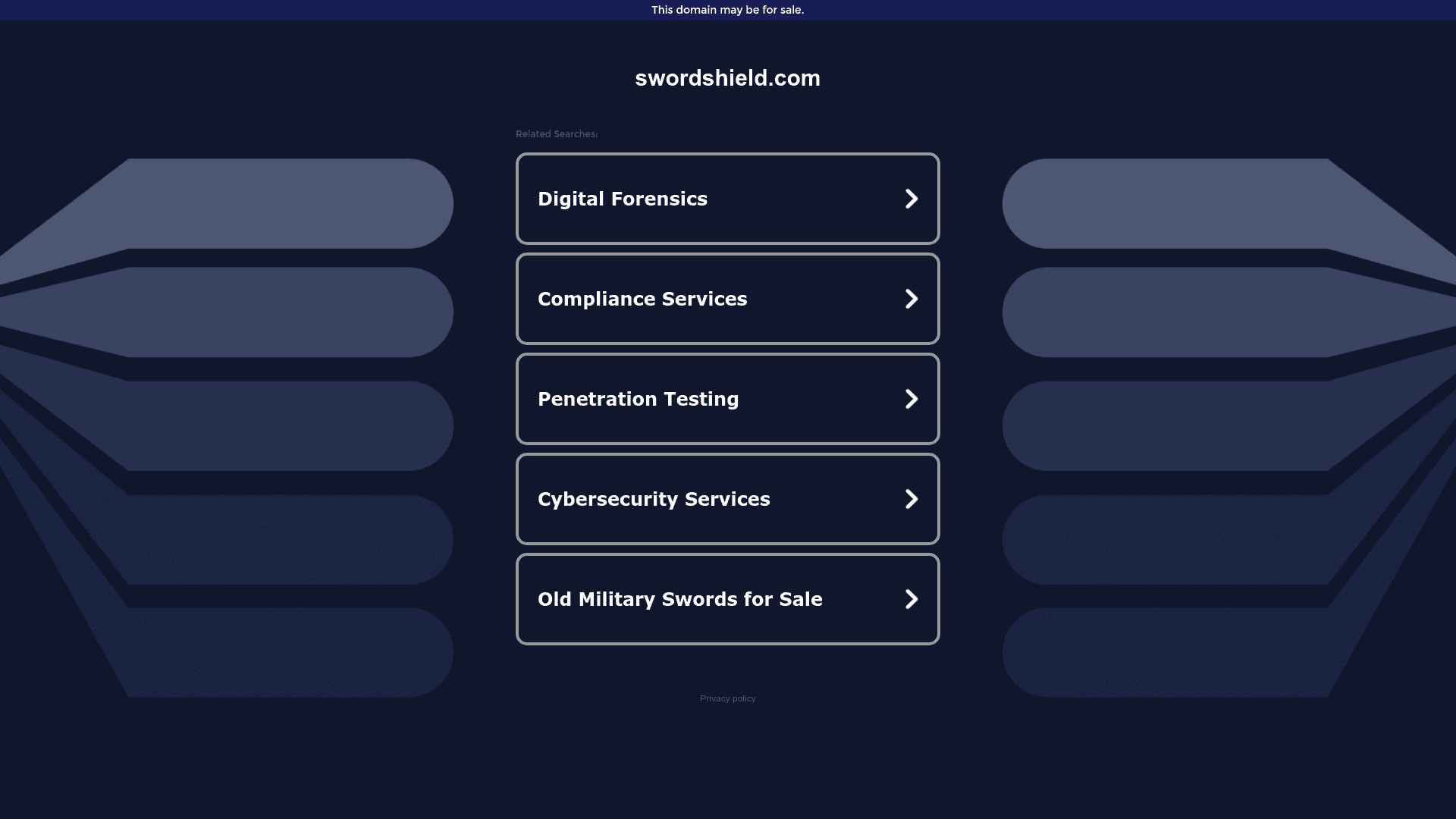 Sword & Shield Enterprise Security website screenshot