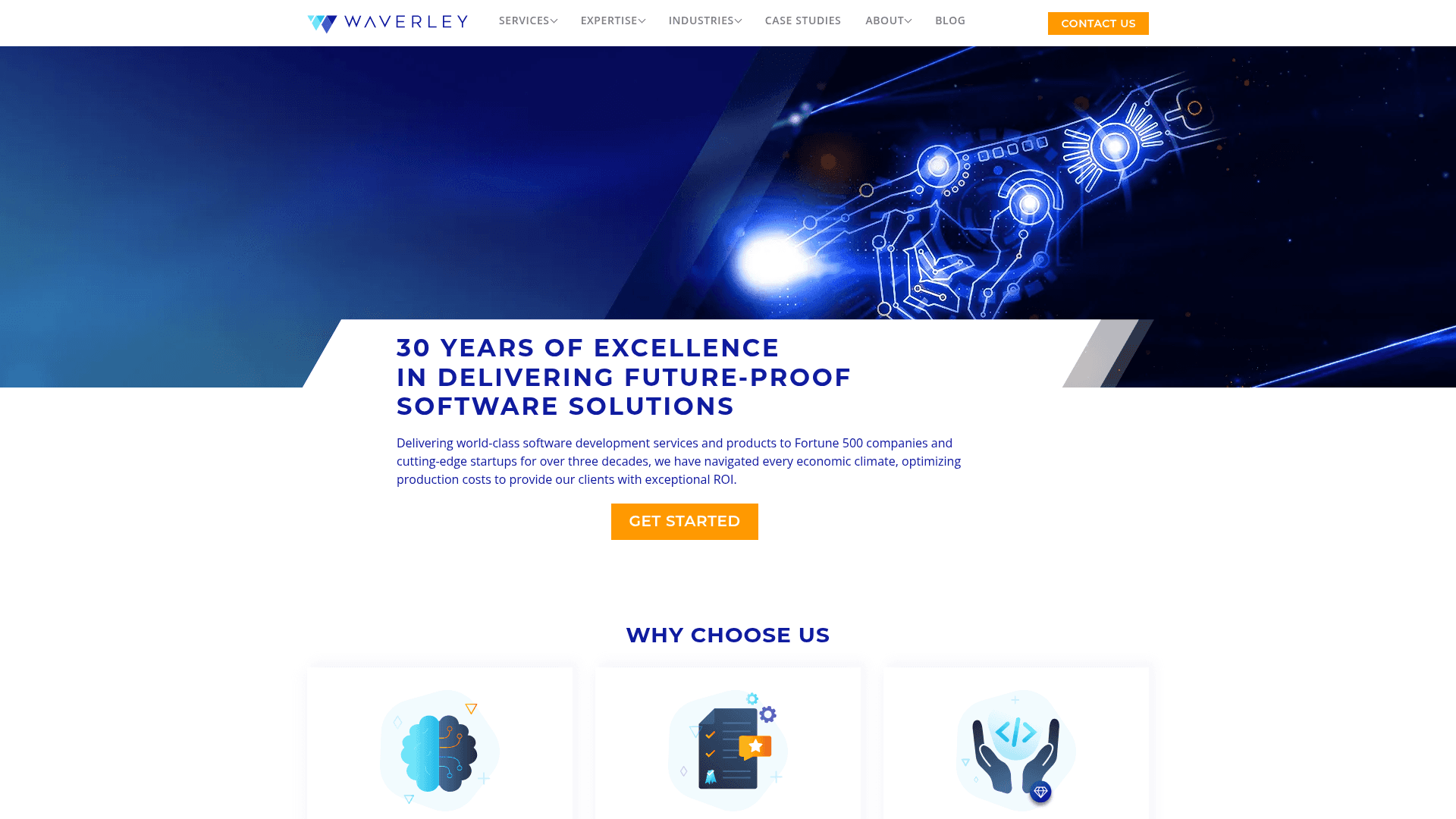 Waverley Software website screenshot