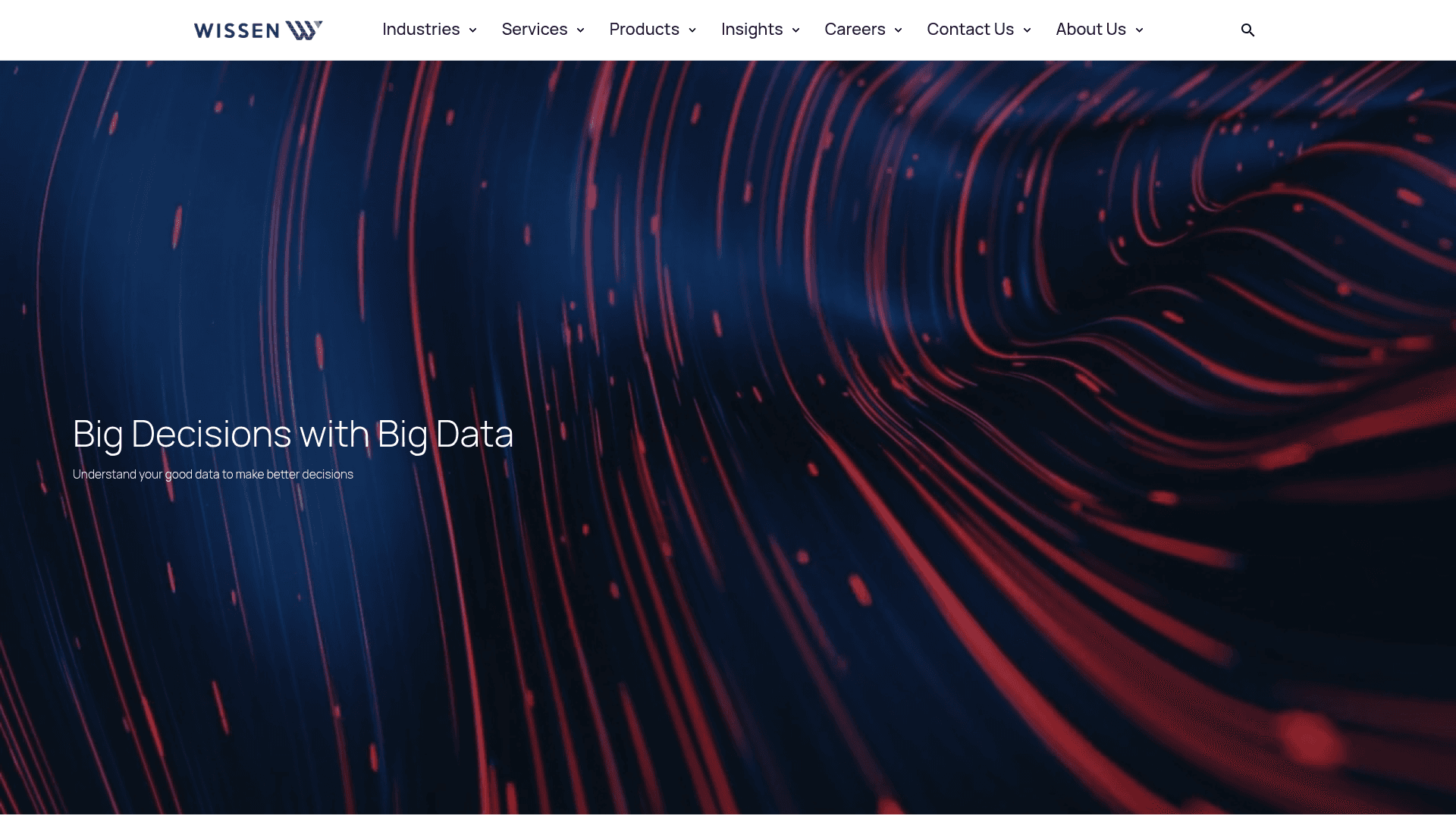 Wissen Technology website screenshot